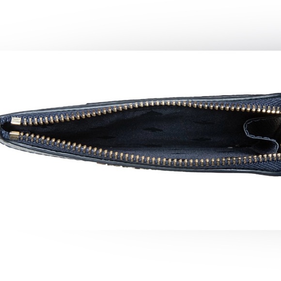 Kate Spade L-zip key ring Card Holder ( blue & navy ) NWOT - Picture 3 of 4